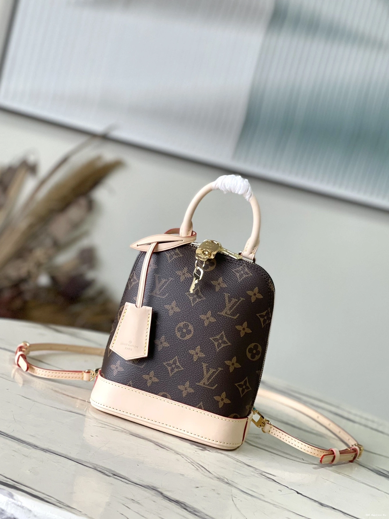 AAA Replica Ru cm Alma - LOUIS 15*20*10 Backpack VUITTON 0718